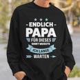 Endlich Papa Familie S Sweatshirt Geschenke für Ihn