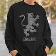 England Flag Heraldry Lion English Football Soccer Patriotic Sweatshirt Gifts for Him