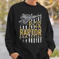 F-22 Raptor Fighter Jet Usa Flag Military F-18 Plane Sweatshirt Gifts for Him