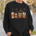 Fall Coffee Pumpkin Spice Latte Iced Autumn Boxer Sweatshirt Gifts for Him