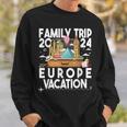 Family Trip 2024 Europe Vacation Summer Traveling Holiday Sweatshirt Gifts for Him