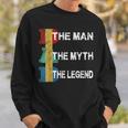 Fanny Dad The Man The Myth The Legend Papa Dad Fathers Day Sweatshirt Gifts for Him