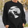 Farmers Pig Full Moon Piglet Pig Sweatshirt Geschenke für Ihn