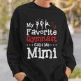 My Favorite Gymnast Calls Me Mimi Gymnastics Sweatshirt Gifts for Him