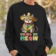 Feliz Cinco De Meow Mexican Cat Fiesta 5 De Mayo Sweatshirt Gifts for Him