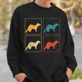 Ferret Lover Retro Weasel Vintage Sweatshirt Gifts for Him