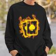Feu As De Pique Flammes Jeu De Cartes Poker Sweater e Cadeaux pour lui