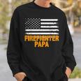 Feuerwehrmann Papa Amerikanische Flaggeatertag Sweatshirt Geschenke für Ihn