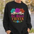Fiesta San Antonio Texas Roses Mexican Fiesta Party Sweatshirt Gifts for Him