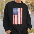 Fishing 4Th Of July Usa Flag Vintage Look Sweatshirt Gifts for Him