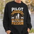 Flugzeug Pilot Kapitän Papaater Luftfahrt Piloten Flieger Sweatshirt Geschenke für Ihn