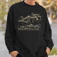 Formula Racing Car Silhouette Mechanic Car Guys Sweatshirt Gifts for Him