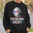 Founding Daddy George-Washington 4Th Of July Sweatshirt Gifts for Him