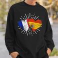 Francia España Amistad Corazon Francia Italiano Camisa de entrenamiento Regalos para él