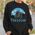 Freedom Old School Motorcycle Rider Retro Sweatshirt Gifts for Him