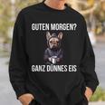 French Bulldog Guten Morgen Ganz Thin Ice Cream Sweatshirt Geschenke für Ihn