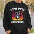 Frenchie Pew Pew Madafakas Vintage French Bulldog Church Sweatshirt Geschenke für Ihn