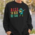 Frog Rizz'em With The Tism Frog Autism Quote Sweatshirt Gifts for Him
