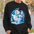 Frosty Friends Christmas Snowman In Winter Wonderland Sweatshirt Gifts for Him