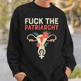 Fuck The Patriarchy Pro Choice Uterus Feminist Sweatshirt Gifts for Him