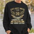 Als Gott Michor 20 Jahre Schuf Birthday Sweatshirt Geschenke für Ihn