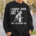 Barrel Racing For Women Rodeo Horse Racer Girl Sweatshirt Gifts for Him