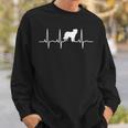 Border Collie Heartbeat Dog Sweatshirt Geschenke für Ihn