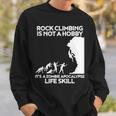 Climbing Zombie Escape Rock Climber Sweatshirt Gifts for Him