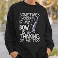 Compound Bow Archery Hunter Bow Hunting Accessories Sweatshirt Gifts for Him