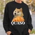 Croissant Quaso Meme Croissant Dog Meme Sweatshirt Geschenke für Ihn