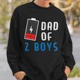 Dad Of 2 Boys Father's Day Sweatshirt Gifts for Him