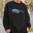 Diving Scuba Diving Deep Sea Diver Shark Novelty Sweatshirt Gifts for Him