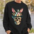 Easter Bunny Skull Egg Hunt Easter Day Sweatshirt Gifts for Him