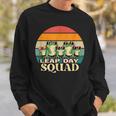 Frog Lover Leap Day Squad February 29 Cool Retro Style Sweatshirt Gifts for Him