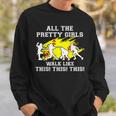 Girls Walk Like This Softball Pitcher N Youth Women Sweatshirt Gifts for Him