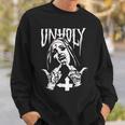 Horror Unholy Nun Occult Gothic Satanic Nun Tattoos Sweatshirt Gifts for Him