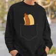 Hotdog In A Pocket Love Hotdog Pocket Hot Dog Sweatshirt Gifts for Him