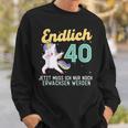 Humour Endlich 40 Jahre Birthday Sweatshirt Geschenke für Ihn