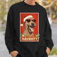 Irish Terrier Christmas Naughty Vintage Sweatshirt Gifts for Him