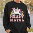 Ironic Cool Unicorn Heavy Metal Music Festival Sweatshirt Gifts for Him