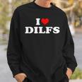 I Love Dilfs I Heart Dilfs Red Heart Cool Sweatshirt Geschenke für Ihn