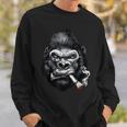 Monkey Cigar Gorilla Smoking Cigarette Sweatshirt Gifts for Him