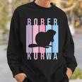 Pastel Bober Bóbr Kurwa Polish Internet Meme Beaver Sweatshirt Geschenke für Ihn