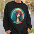 Poodle Dog Miniature Poodle Toy Poodle Hippie Sweatshirt Gifts for Him