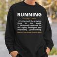 Running Definition Noun Runner Track Field Coach Sweatshirt Gifts for Him