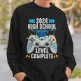 Senior Gamer 2024 High School Level Complete 2024 Grad Sweatshirt Gifts for Him