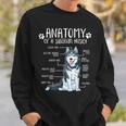 Siberian Husky Dog Holder Anatomy Dog Sweatshirt Geschenke für Ihn