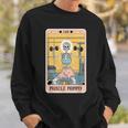 Skeleton Fitness Workout Muscle Mommy Tarot Card Sweatshirt Gifts for Him