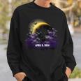 Solar Eclipse April 08 2024 Bigfoot Sweatshirt Gifts for Him