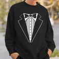 Tux For Wedding Prom Batchelor Tuxedo Costume Sweatshirt Gifts for Him